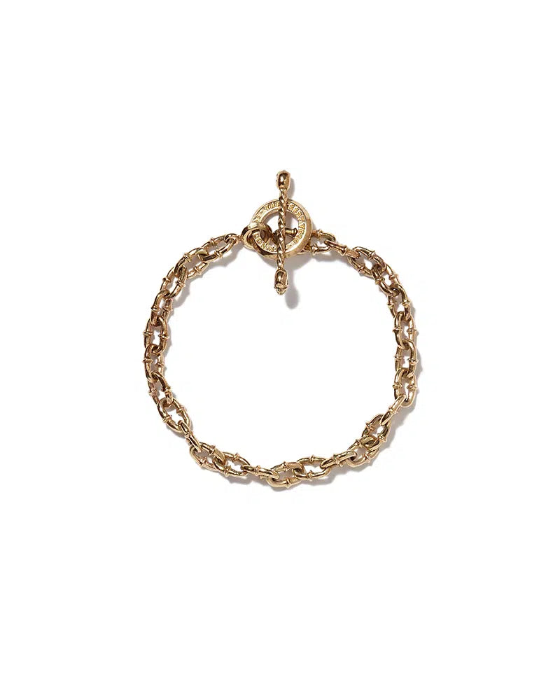 Solid Gold Micro Lock Down Bracelet – The Great Frog London