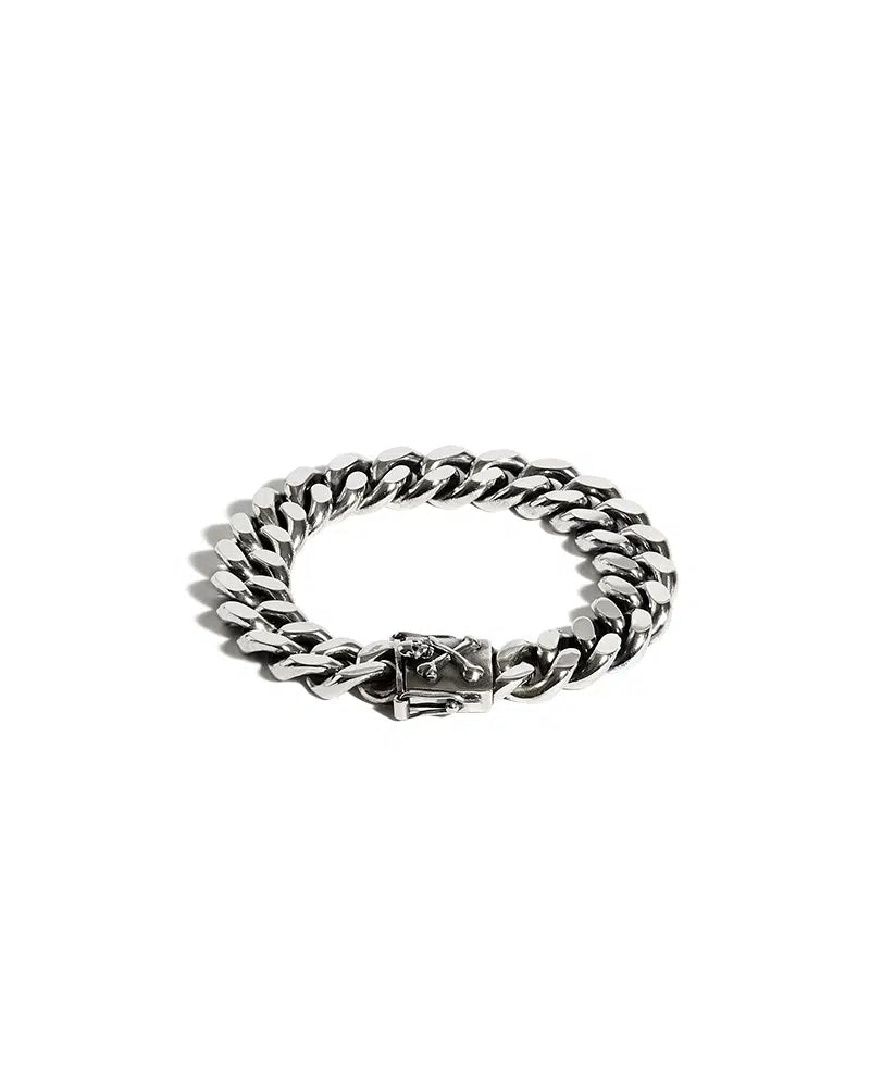 Vintage Stainless Steel Flying Eagle Hawk Curb Chain Bracelet – Men's Jewelry