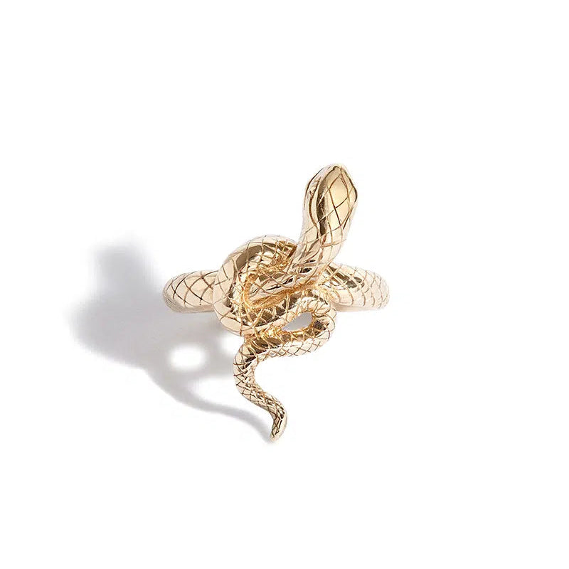 Solid Gold Serpent Ring – The Great Frog London