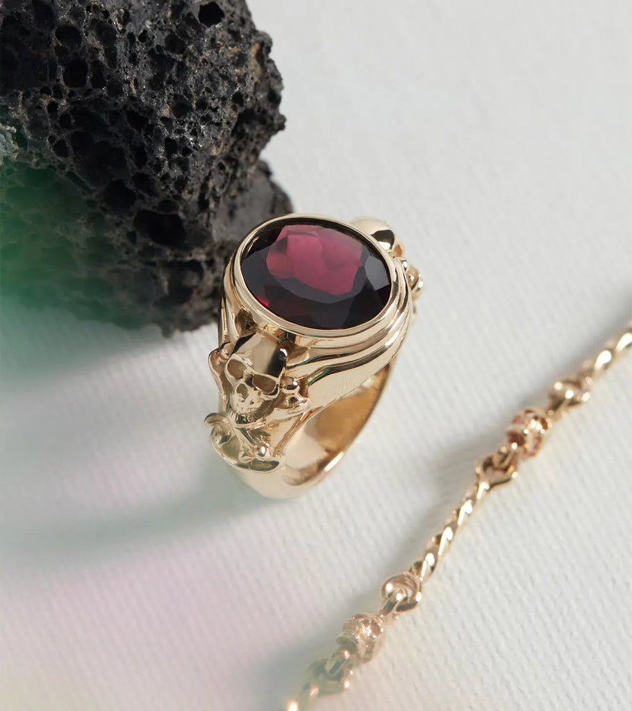 Solid Gold Chalice Ring