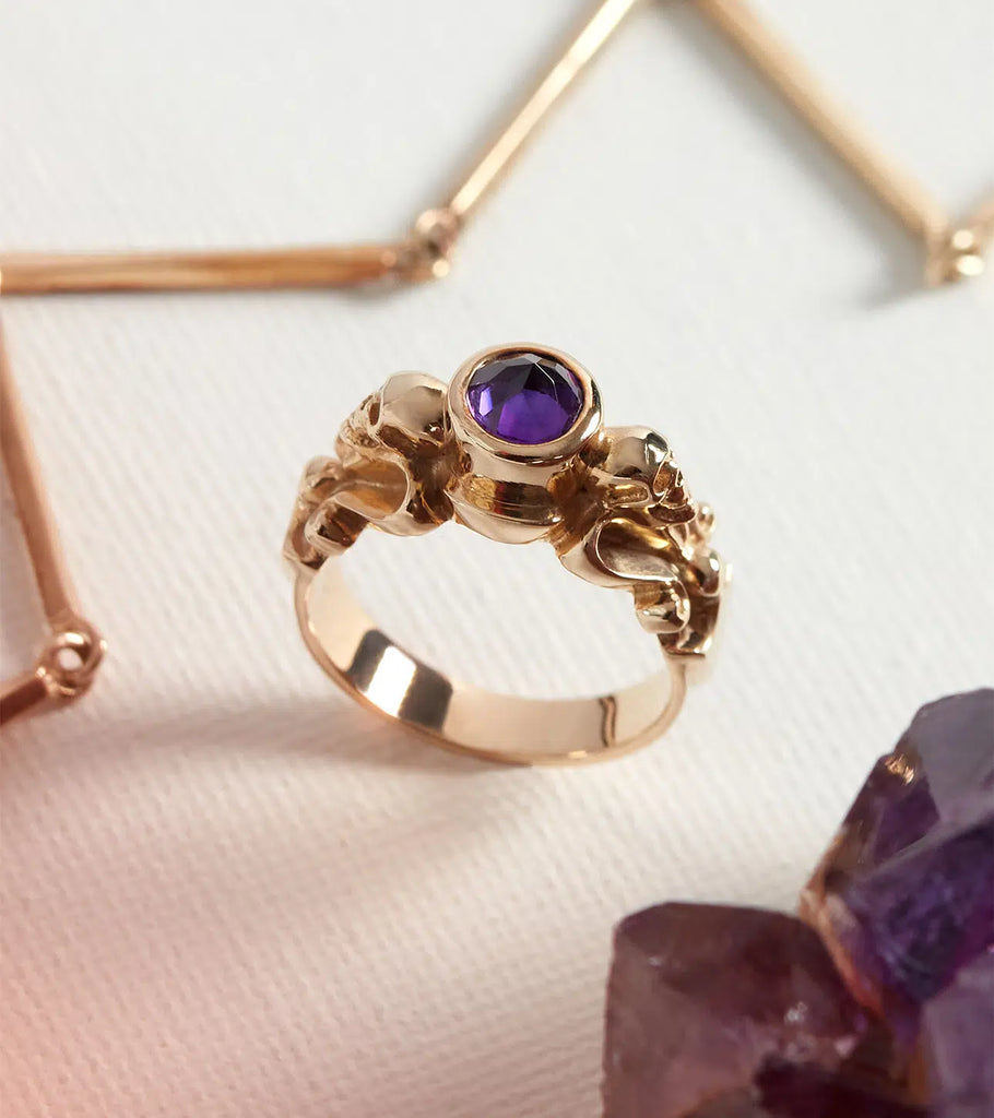 Solid Gold Chatelaine Ring