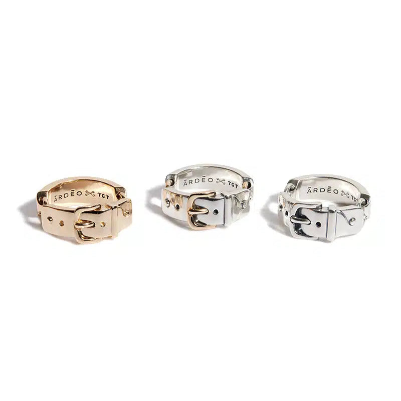 The Mixed Metal Belt Ring
