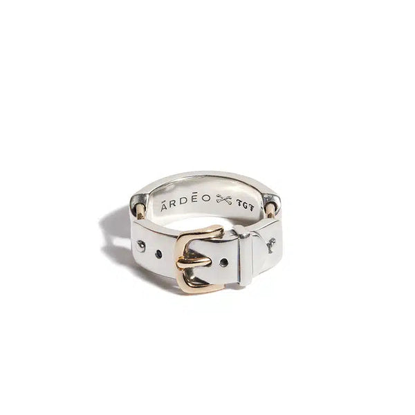 The Mixed Metal Belt Ring