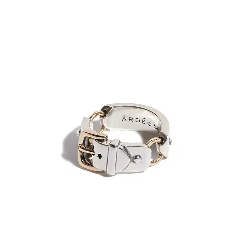 The Mixed Metal Belt Ring