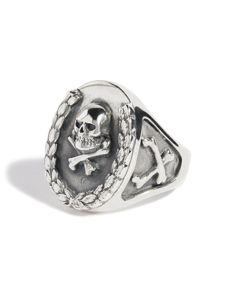 All Silver Wreath Ring