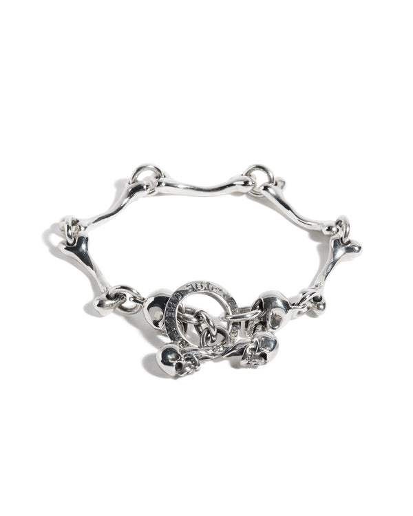 Bones Bracelet with Skull Ends