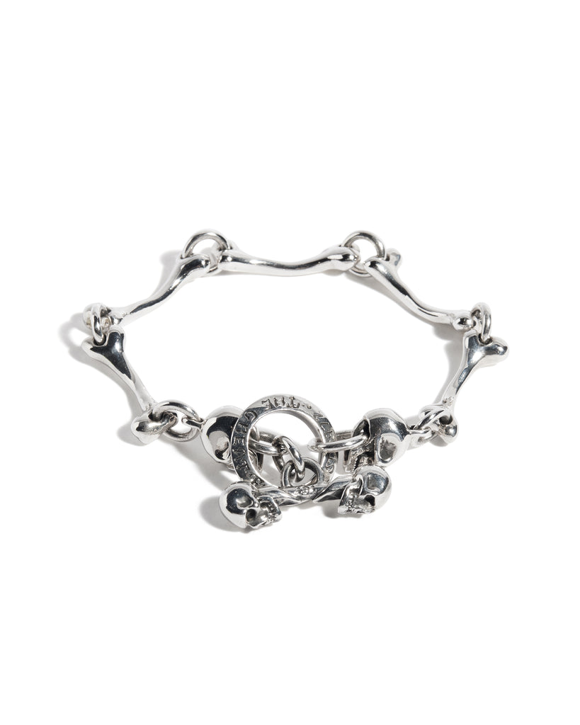 Bones Bracelet with Skull Ends