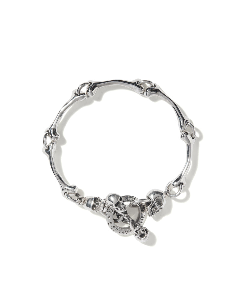 Bones Bracelet with Skull Ends