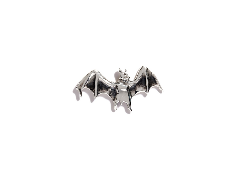 Silver Bat Earring (Single)