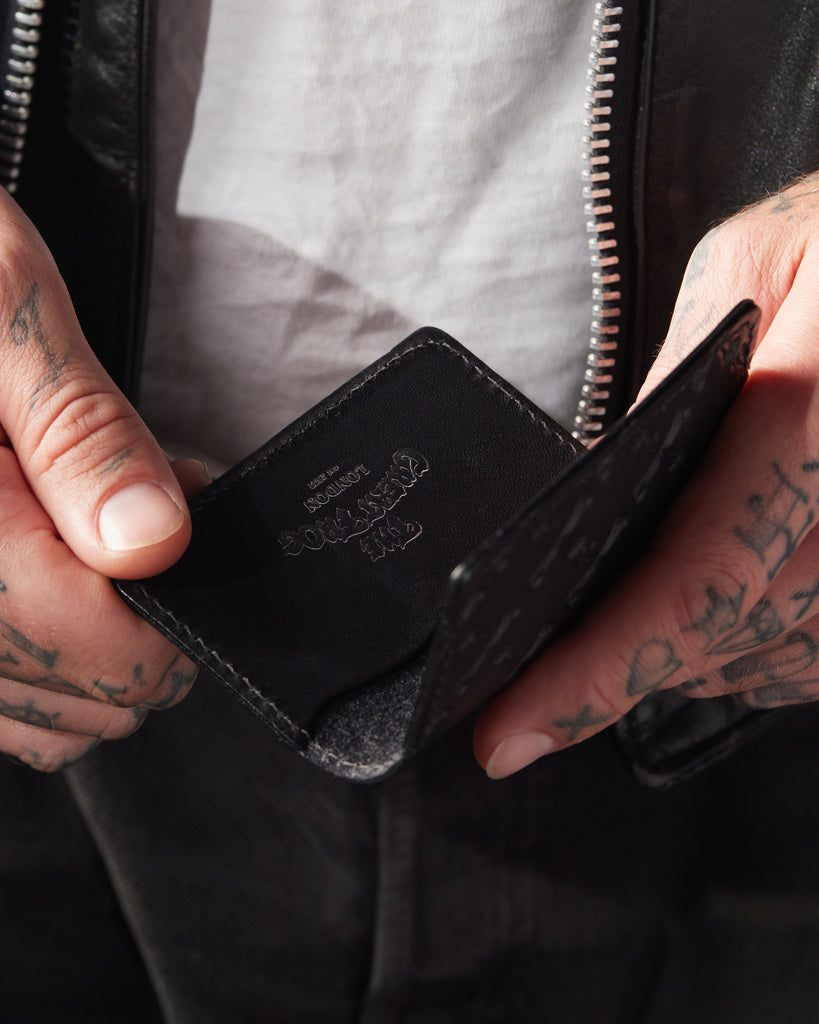 Leather Monogram Card Holder