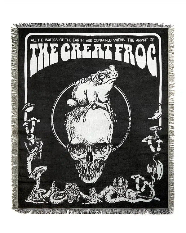TGF Vintage ‘Frog and Skull’ Blanket