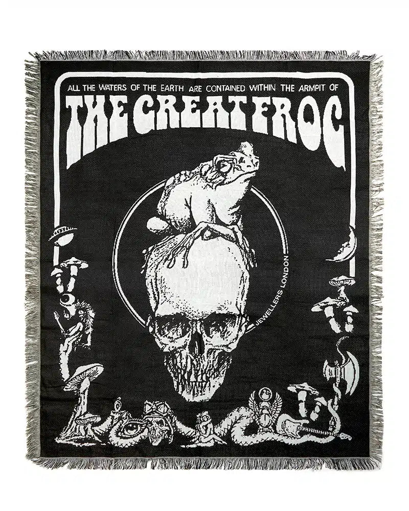 TGF Vintage ‘Frog and Skull’ Blanket