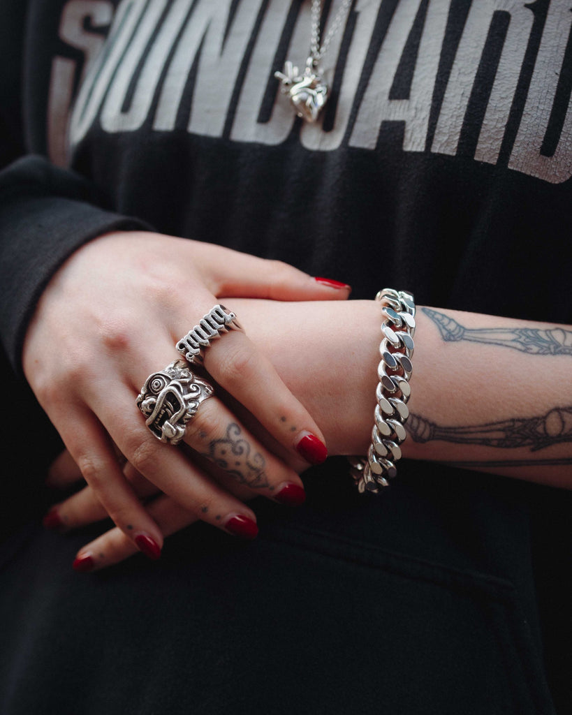 Heavy Metal Curb Bracelet