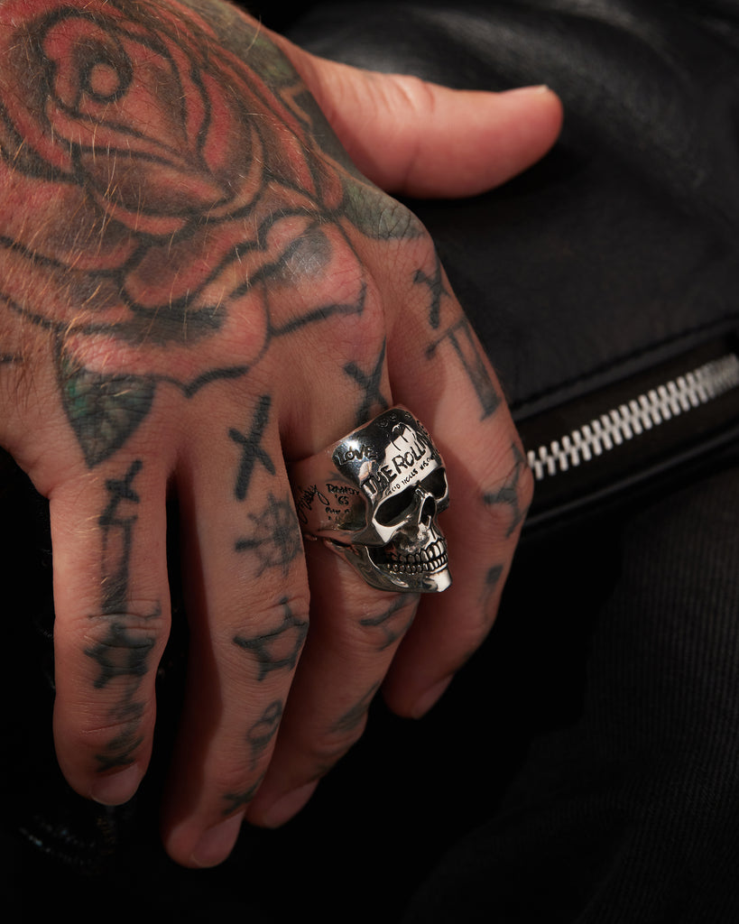 Rolling Stones Beggars Banquet Defaced Skull