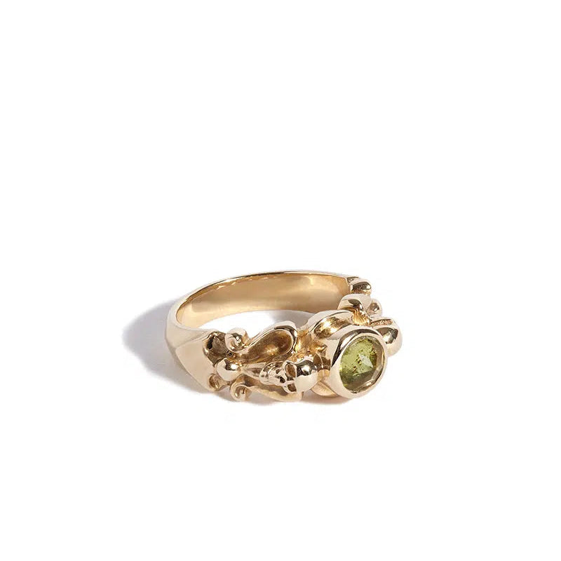 Solid Gold Chatelaine Ring