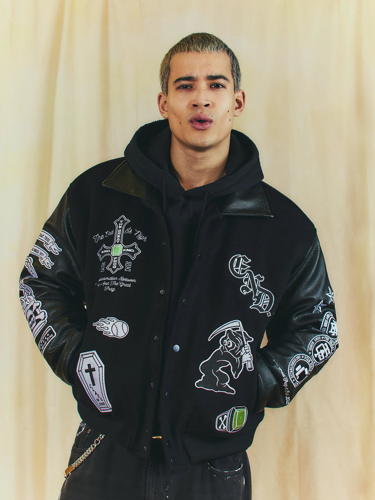 TGF x END. Varsity Jacket – The Great Frog London TGF x END. Varsity Jacket – The Great Frog London