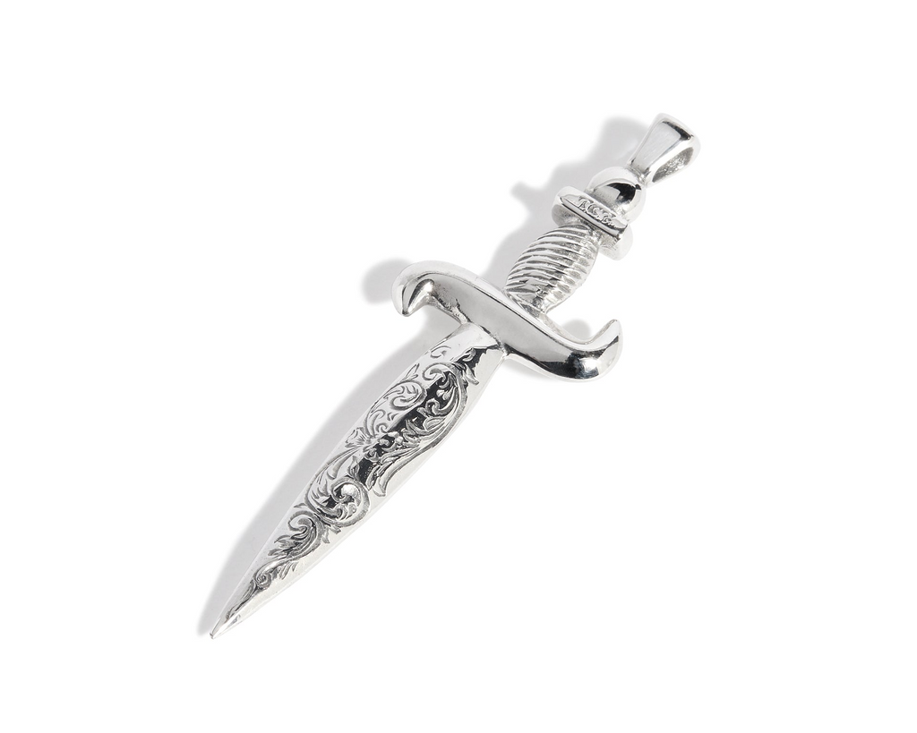 Engraved Dagger Pendant
