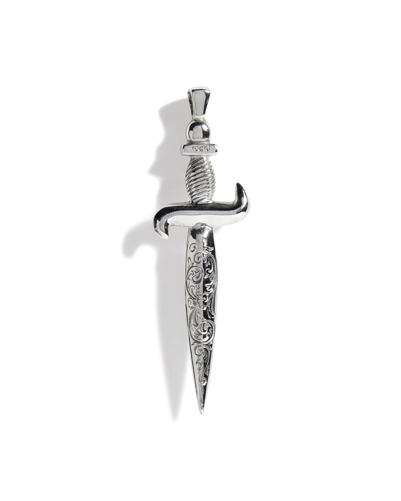 Engraved Dagger Pendant