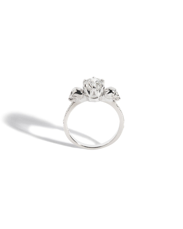Forever After Deluxe Engagement Ring with a Natural White Diamond
