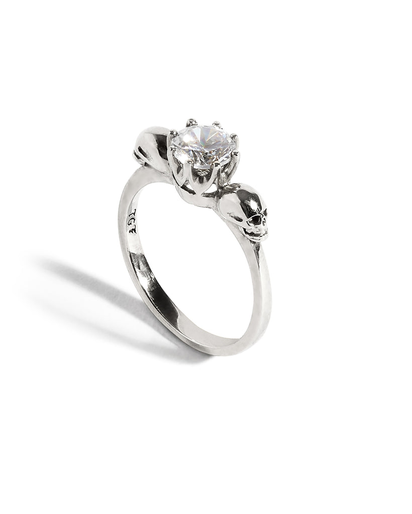 Forever After Engagement Ring with a Natural White Diamond