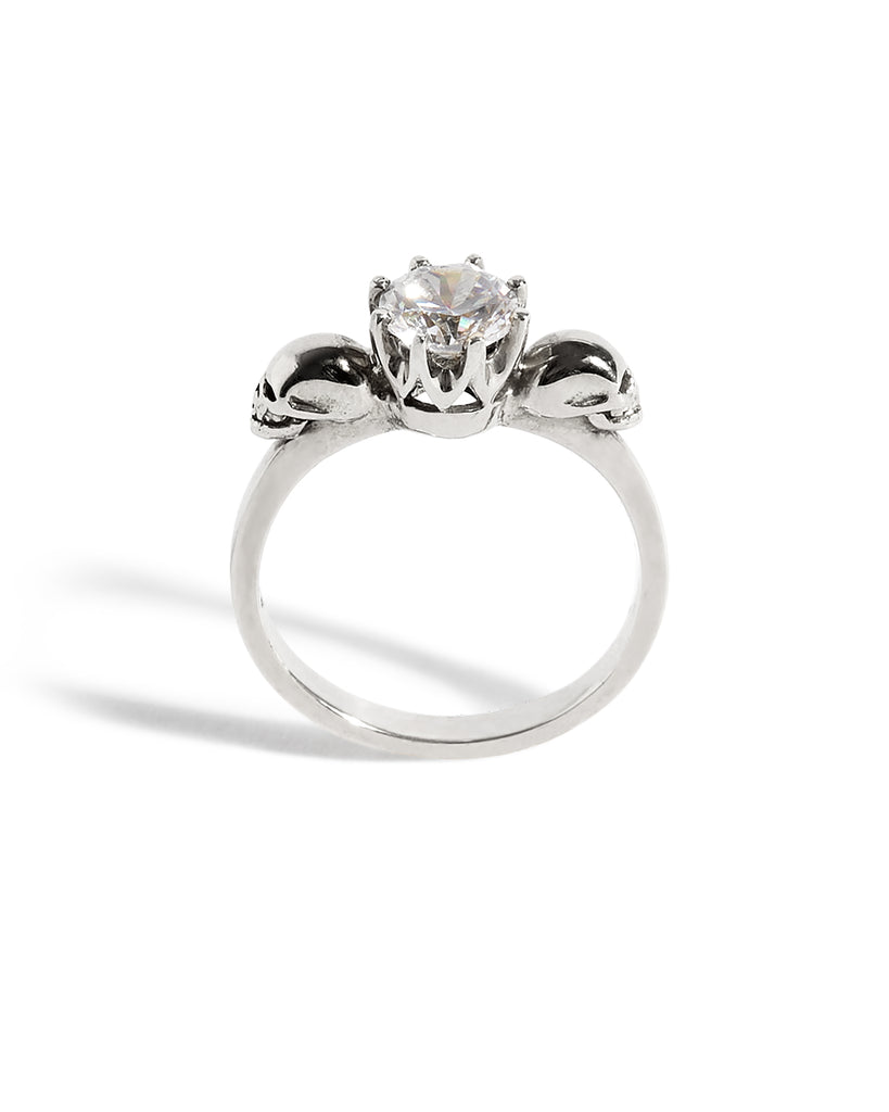 Forever After Engagement Ring with a Natural White Diamond