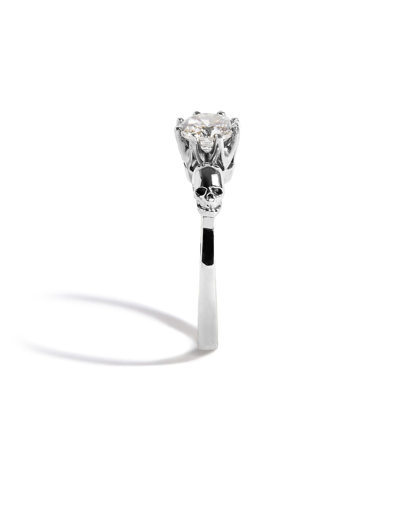 Forever After Engagement Ring with a Natural White Diamond