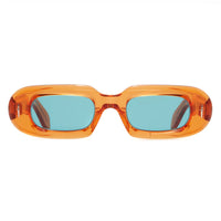 Orange with Blue Lenses