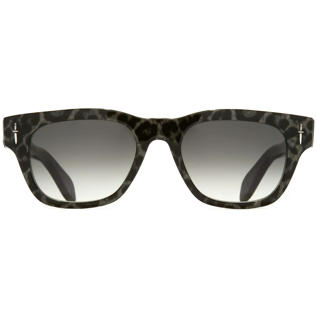 Leopard on Black Crossbones Sunglasses