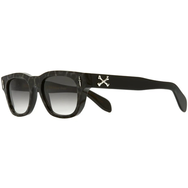 Leopard on Black Crossbones Sunglasses