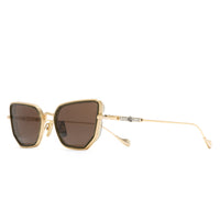 Gold Frame and Brown Lens
