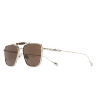 Silver Frame and Brown Lens