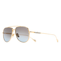 Gold Frame and Brown Blue Lens