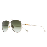 Silver Frame and Green Gradient Lens