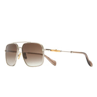 Silver Frame and Brown Lens