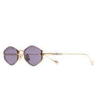 Gold Frame and Purple Lens