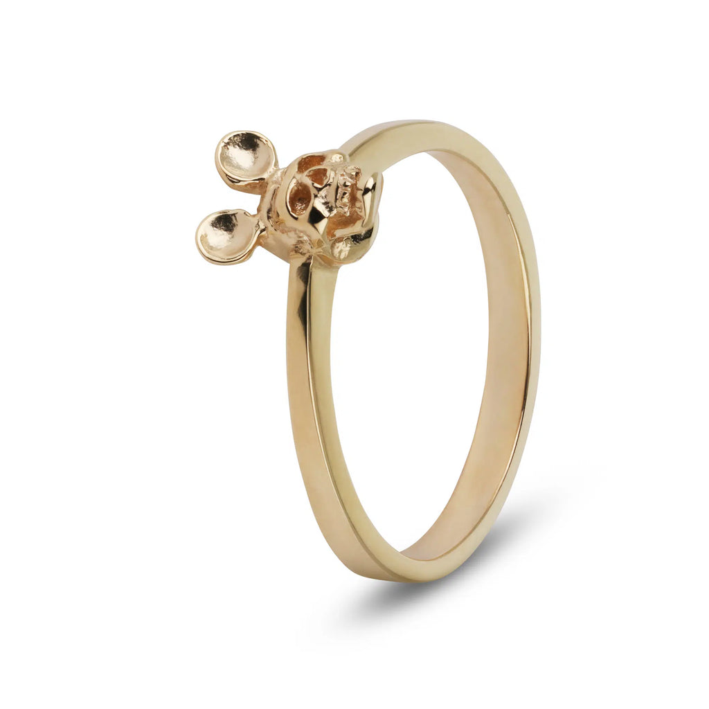 Solid 9ct Gold Micro Michael Rodent Ring