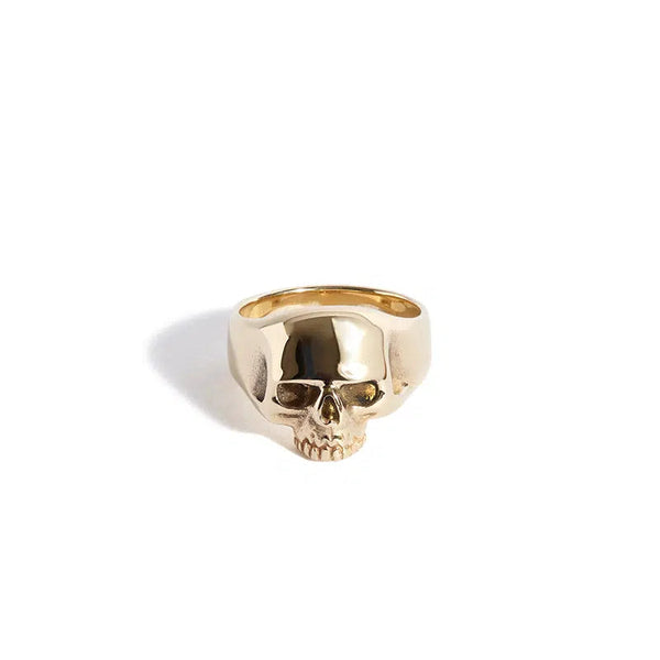 9ct Gold Smallest Evil Skull Ring