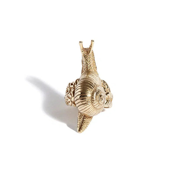 Solid 9ct Gold Snail Ring