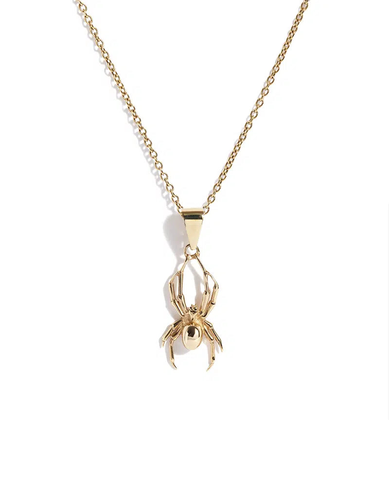 Solid 9ct Gold Spider Pendant – The Great Frog London
