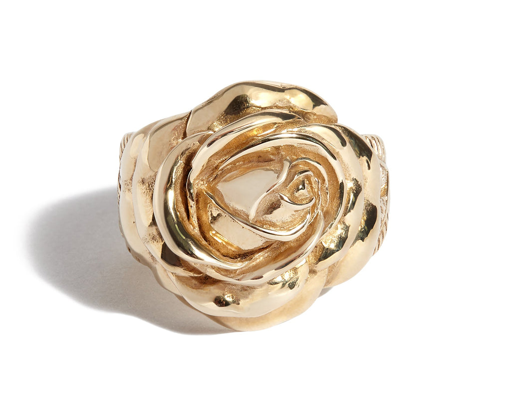 Solid 9ct Gold Rose Ring