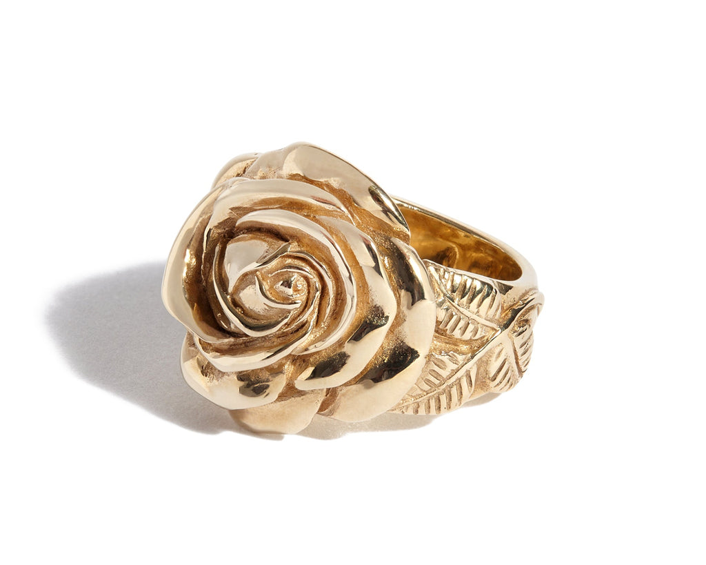 Solid 9ct Gold Rose Ring