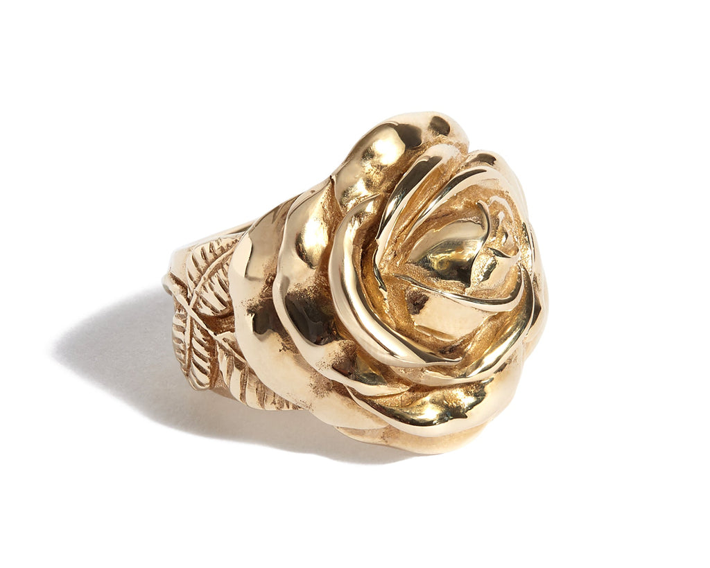 Solid 9ct Gold Rose Ring