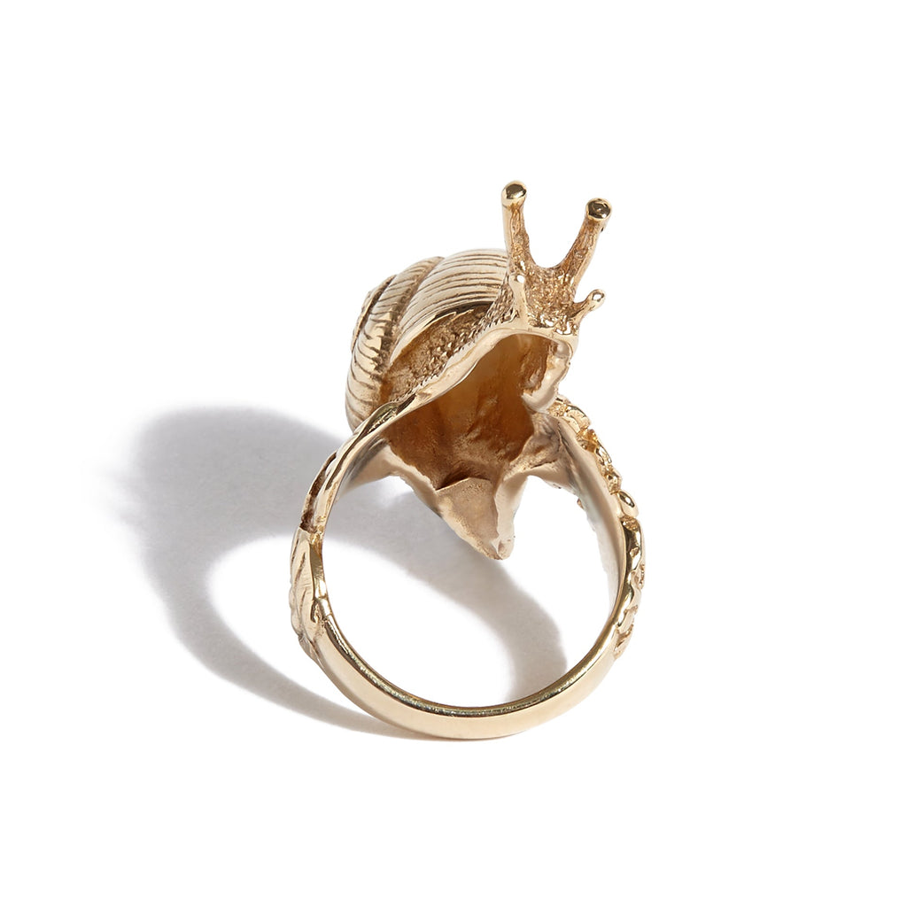 Solid 9ct Gold Snail Ring