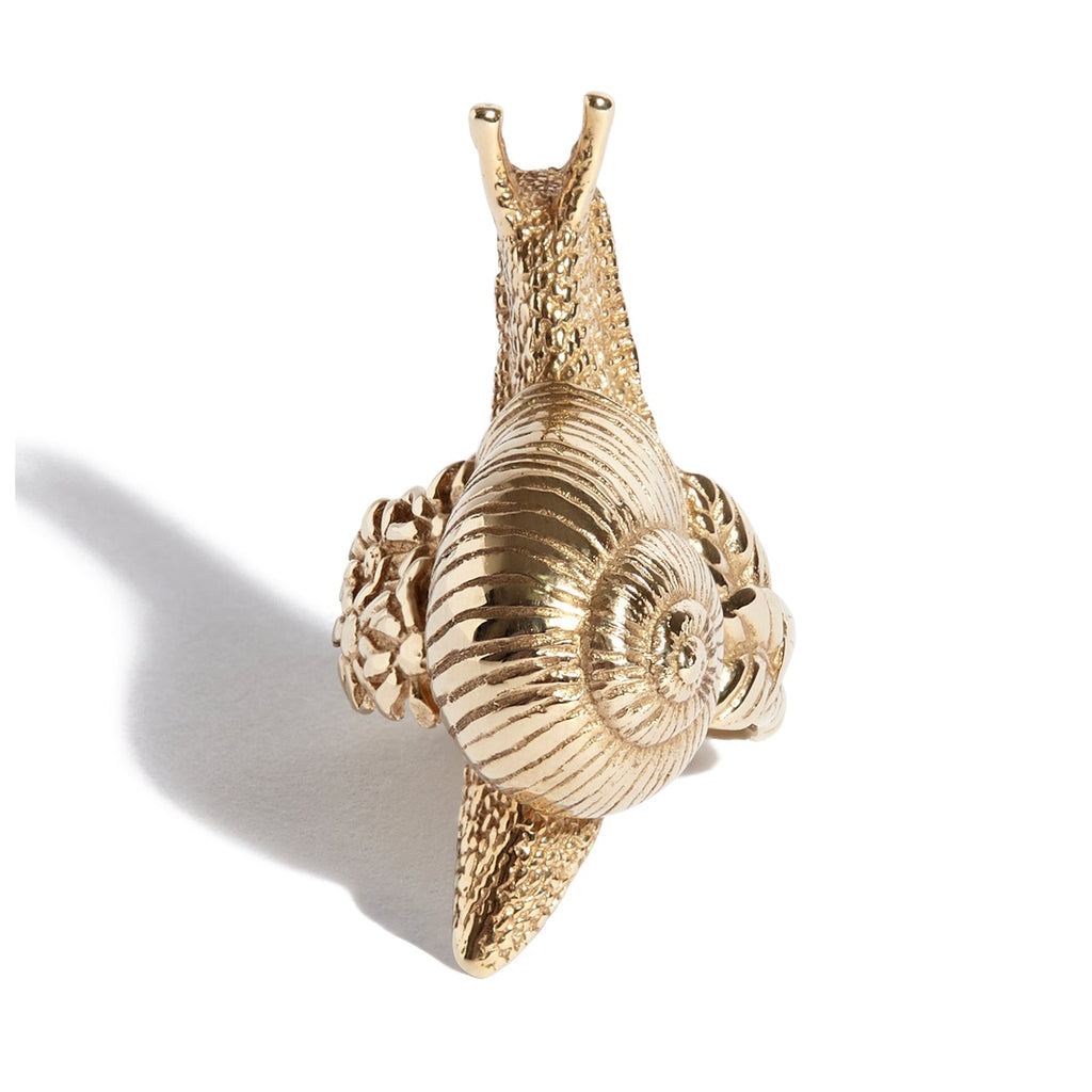 Solid 9ct Gold Snail Ring