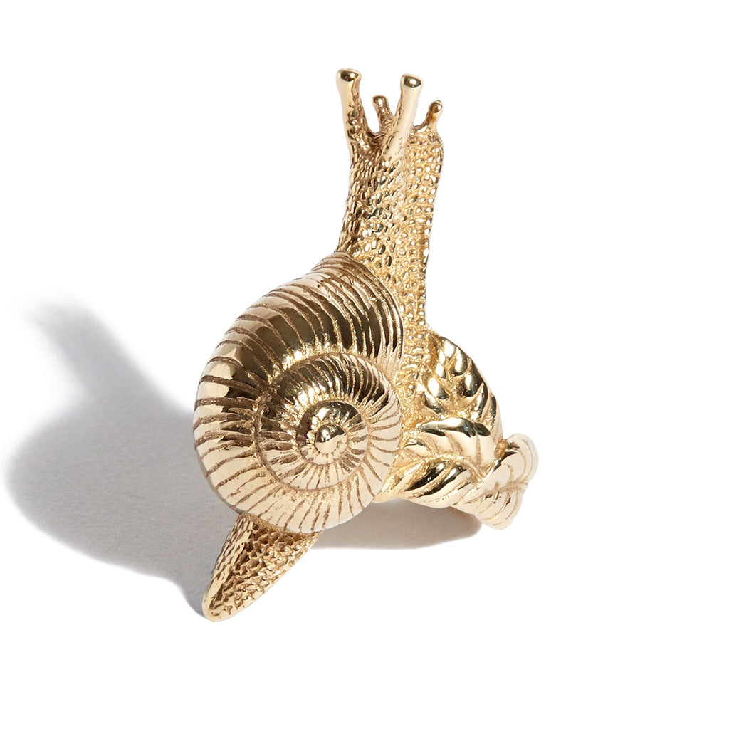 Solid 9ct Gold Snail Ring