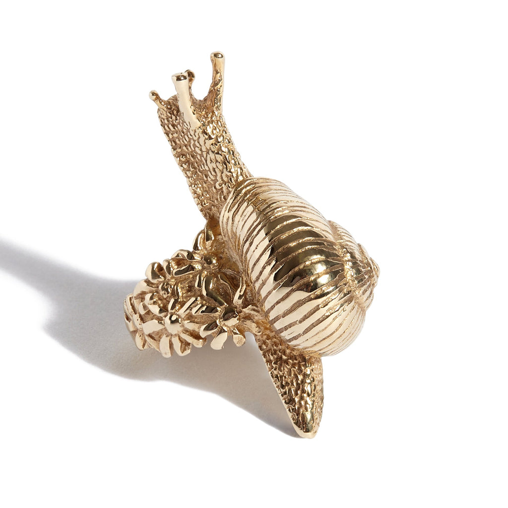 Solid 9ct Gold Snail Ring