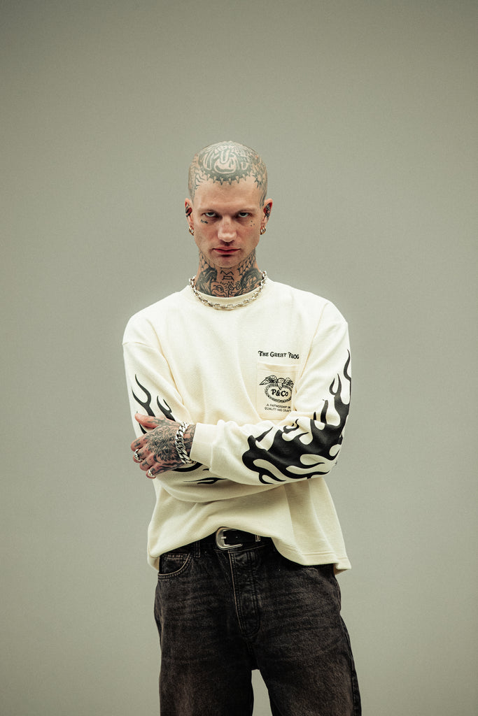TGF x P&Co Waffle Boxy Long Sleeve