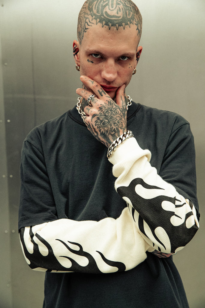TGF x P&Co Waffle Boxy Long Sleeve