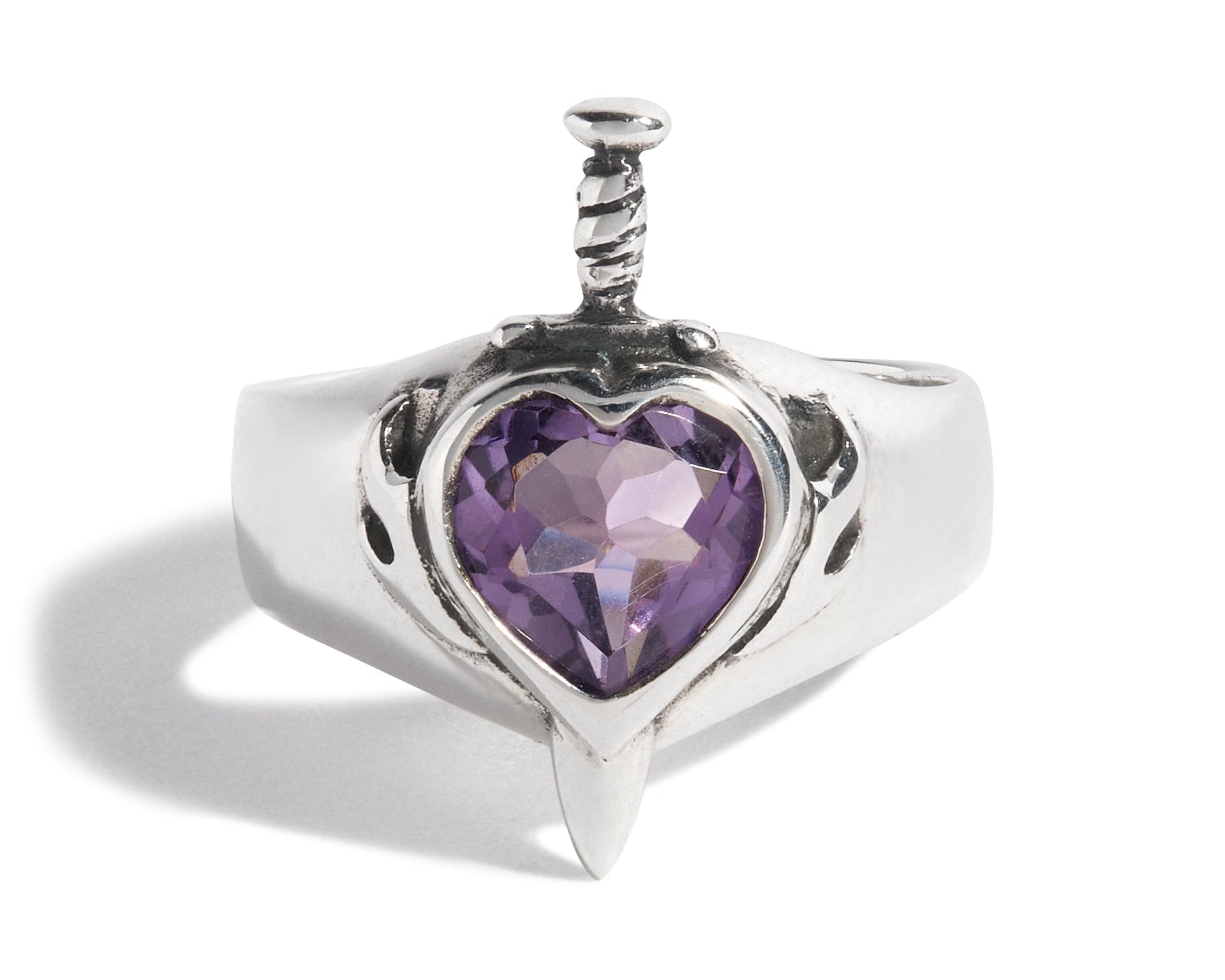 アクセサリー Dagger Heart Ring silver 925 90s Chrome Hearts Dagger Heart Ring – Justin Reed