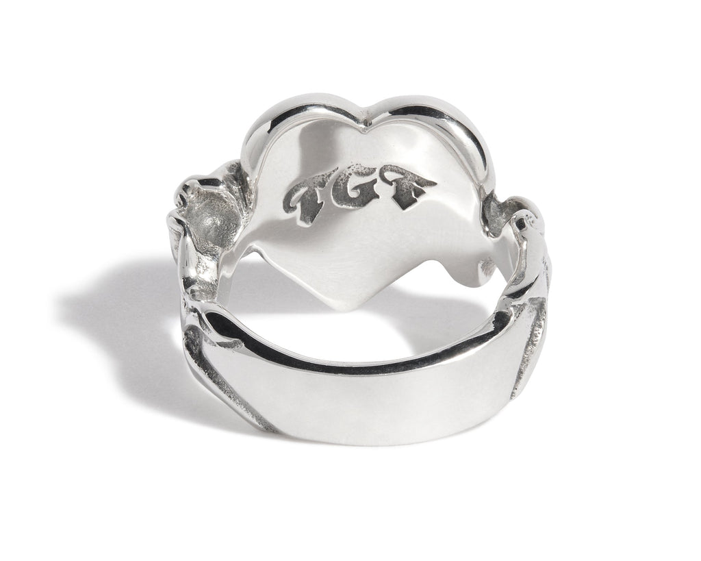 Heart & Banner "Love" Ring